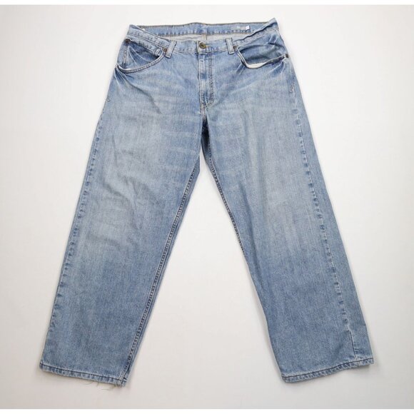Levi's Other - Vintage Y2K Levis Silvertab Mens 36x30 Faded Baggy Fit Wide Leg Denim Jeans Blue